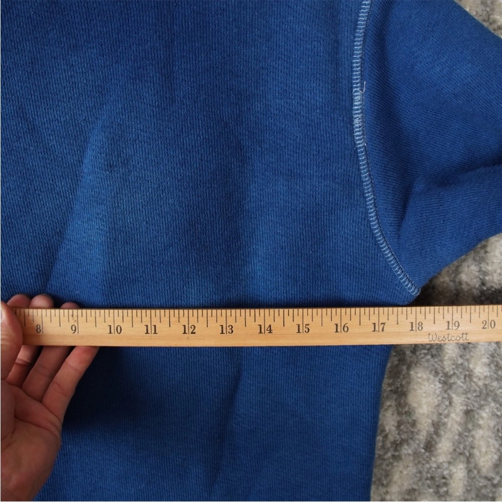 Imogene + Willie Indigo Sweatshirt Fleece Sz XS Limited Edition Blue 0010 - Picture 13 of 14
